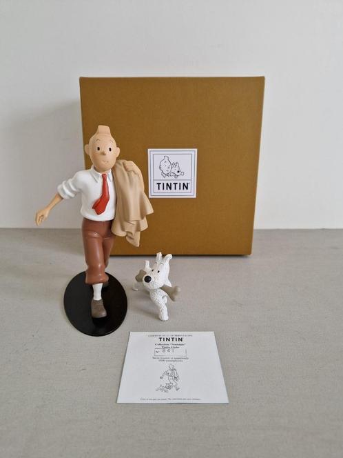 Kuifje / Tintin Globe Trotter, beeld door Moulinsart, Verzamelen, Stripfiguren, Nieuw, Beeldje of Figuurtje, Kuifje, Ophalen of Verzenden