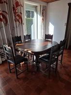 Retro tafel met 6 stoelen, Ophalen, Gebruikt