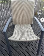 4 terrasstoelen, Tuin en Terras, Ophalen, Gebruikt, Plastic, Stapelbaar