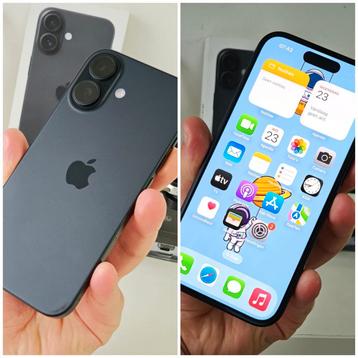 iPhone 16 128GB Zwart - Garantie bij Apple / 100% batterij beschikbaar voor biedingen