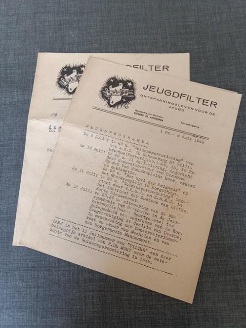 Jeugdfilter – toneel, film – 1948, Collections, Revues, Journaux & Coupures, Journal ou Magazine, 1940 à 1960, Enlèvement ou Envoi
