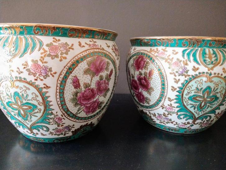 Chinese vissenkom (2 stuks), Antiek en Kunst, Antiek | Brons en Koper, Ophalen