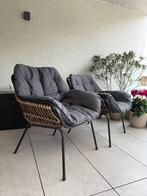 Loungestoel  - set 2 stuks, Gebruikt, Rotan, Loungeset, Ophalen
