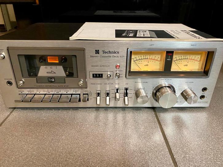 Technics RS-631 cassettedeck, Audio, Tv en Foto, Cassettedecks, Enkel, Overige merken, Tape counter, Ophalen