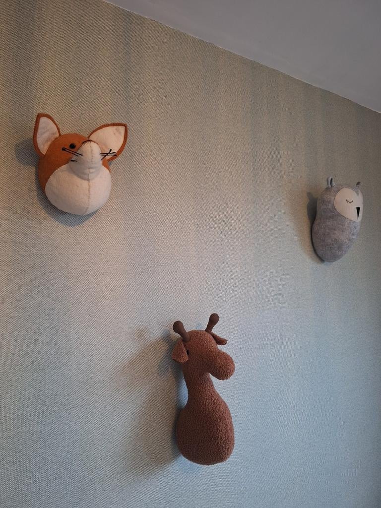 Dierenhoofden wanddecoratie, Maison & Meubles, Accessoires pour la Maison | Décorations murale, Enlèvement