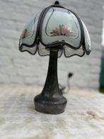 TINNEN TAFELLAMP TIFFANY, Antiek en Kunst, Ophalen of Verzenden, Koper of Brons
