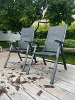 Twee super comfortabele tuinstoelen - inklapbaar, Ophalen, Zo goed als nieuw, Inklapbaar