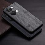 Hoesje One plus Nord 3 5G hout patroon lederen cover, Ophalen, Nieuw
