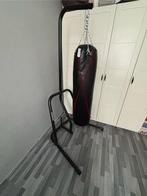 Support de sac de boxe + equipement + bare élastique de 25kg, Enlèvement, Comme neuf