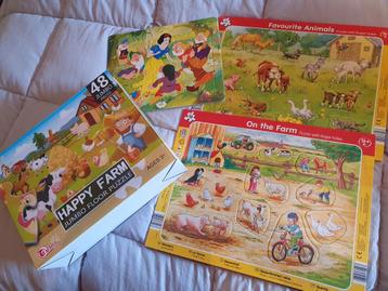 Kinderpuzzels en andere educatieve spelen beschikbaar voor biedingen