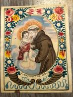 Sint Antonius van Padua schilderij 12 x 10 cm, Ophalen of Verzenden