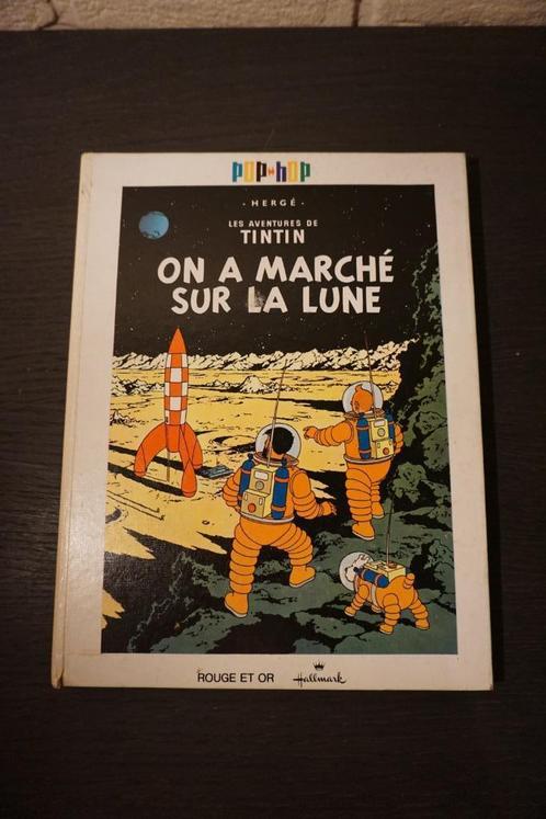 tintin sur un marché sur la lune - pop up - 1969, Collections, Personnages de BD, Tintin, Enlèvement ou Envoi