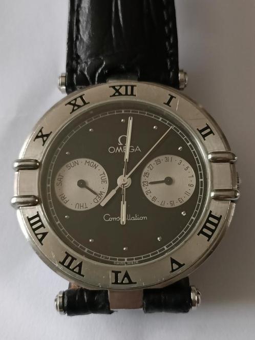 Dag-datum van het sterrenbeeld Omega, Handtassen en Accessoires, Horloges | Heren, Zo goed als nieuw, Omega, Ophalen