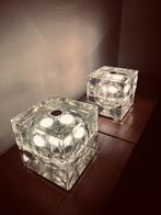 Set van 2 Cubosfera tafellampen, Moins de 50 cm, Design, Comme neuf, Verre