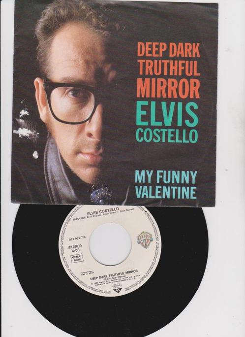 Elvis Costello – Deep Dark Truthful Mirror - 	Alternative, CD & DVD, Vinyles Singles, Utilisé, Single, Pop, 7 pouces, Enlèvement ou Envoi