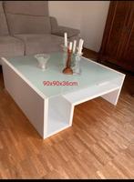 Salontafel (zwaar met melkglas), Huis en Inrichting, Complete inboedels, Ophalen