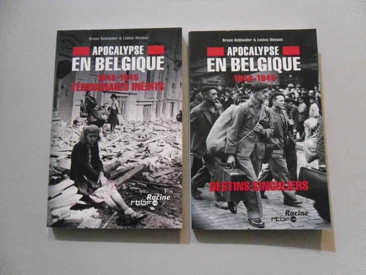 Apocalypse en Belgique - 1940-45 - Tomes 1 et 2, Livres, Guerre & Militaire, Utilisé, Général, Deuxième Guerre mondiale, Enlèvement ou Envoi