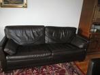 Donker bruin lederen salon, Ophalen, Gebruikt, Klassiek