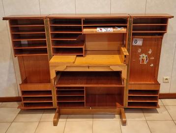 Vintage modulair opvouwbaar bureau  beschikbaar voor biedingen