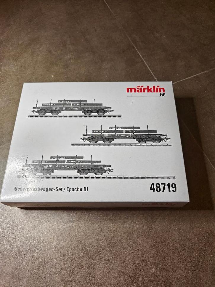 Kit Marklin 48719 Schwerlastwagen, Hobby & Loisirs créatifs, Trains miniatures | HO, Neuf, Wagon, Märklin, Enlèvement ou Envoi