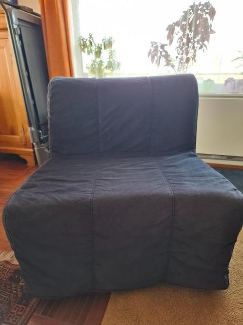 Fauteuil 1 place convertible Ikea - LYCKSELE, Huis en Inrichting, Fauteuils, Zo goed als nieuw, Hout, Kunststof, Metaal, Stof