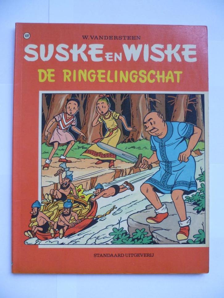 SUSKE EN WISKE 1E DRUK NR:137"DE RINGELINGSCHAT"UIT 1972, Boeken, Stripverhalen, Zo goed als nieuw, Eén stripboek, Ophalen of Verzenden