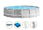 Zwembad prism intex dia 4,6m, Ophalen, Gebruikt, 80 tot 120 cm, Rond