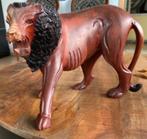 Afrikaans houtsnijwerk leeuw, Antiek en Kunst, Ophalen of Verzenden
