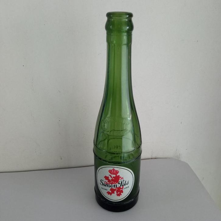 SIMON PILS fles onderscheiding voor uitmuntendheid 1955, Verzamelen, Biermerken, Gebruikt, Flesje(s), Overige merken, Ophalen of Verzenden