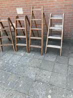 Mooie oude houten trapjes ,in topstaat 35 euro per stuk, Doe-het-zelf en Bouw, Ladders en Trappen, Ophalen, Gebruikt