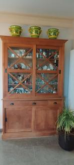 Mango houten buffet kast 2 delig, Huis en Inrichting, Kasten | Buffetkasten, Ophalen, Zo goed als nieuw