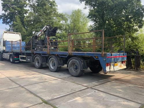 1995 Floor Flo-17-30H Oplegger met HIAB kraan, Auto's, Vrachtwagens, Bedrijf, Aanhangers en Opleggers, Overige brandstoffen