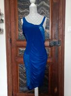 Robe de soirée sexy bleu flash à bretelles, Kleding | Dames, Ophalen of Verzenden, Zo goed als nieuw, Blauw