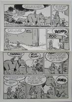 HUREY - Originele pagina - Hugo de Reymaeker, Antiek en Kunst, Ophalen of Verzenden