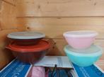 tupperware potjes met deksels, Huis en Inrichting, Keuken | Tupperware, Ophalen of Verzenden, Gebruikt, Bruin, Bak of Kom