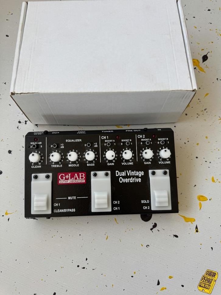 G Lab Dual Vintage Overdrive, Muziek en Instrumenten, Effecten, Zo goed als nieuw, Distortion, Overdrive of Fuzz, Ophalen of Verzenden