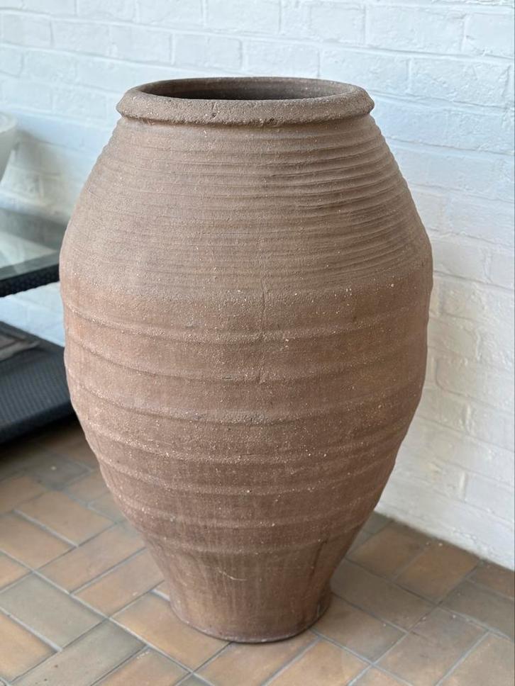 Grande jarre antique de jardin – 98 cm x 68 cm, Tuin en Terras, Tuinvazen, Zo goed als nieuw, Ophalen