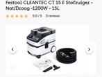Festool CLEANTEC CT 15 E Stofzuiger - Nat/Droog -1200W - 15L, Enlèvement ou Envoi, Neuf