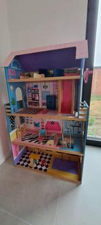 Poppenhuis / barbiehuis 133x85x38 cm, Kinderen en Baby's, Speelgoed | Poppenhuizen, Ophalen, Gebruikt, Poppenhuis