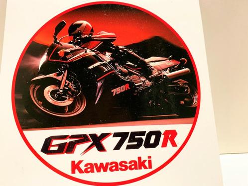 Sticker Kawasaki GPX750R (printed in Japan), Collections, Autocollants, Comme neuf, Enlèvement ou Envoi