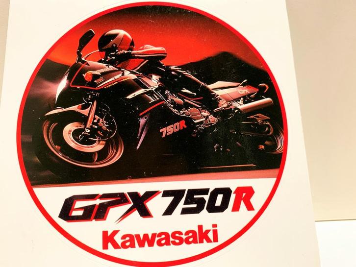 Sticker Kawasaki GPX750R (printed in Japan), Verzamelen, Stickers, Zo goed als nieuw, Ophalen of Verzenden