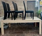 Tafel  2 m op 1m te koop met 6 stoelen 200€ (Erembodegem), Huis en Inrichting, Tafels | Eettafels, Ophalen, Overige materialen