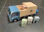 Houten spoelgoed vuilniswagen met vuilbakken, Ophalen of Verzenden, Gebruikt
