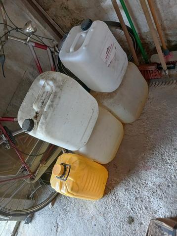 GRATIS BIDONS 5 STUKS, Tuin en Terras, Regentonnen, Ophalen, Gebruikt