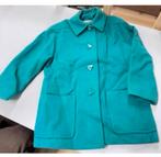 Zeldzame Eastex Jas groen-blauw dames L wol wollen winter, Ophalen of Verzenden, Zo goed als nieuw, Maat 42/44 (L), Blauw