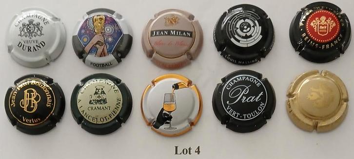 champagnecapsules (lot 4 - 6), Verzamelen, Wijnen, Zo goed als nieuw, Champagne, Ophalen of Verzenden