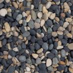Natural blend pebbles antraciet beige tuin pad oprit deco, Tuin en Terras, Grind, Keien en Split, Verzenden, Nieuw, Multi, Grind