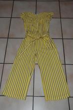 Mooi gevoerde gele jumpsuit met ruches T146cm als NIEUW, Kinderen en Baby's, Kinderkleding | Maat 146, Meisje, Ophalen of Verzenden