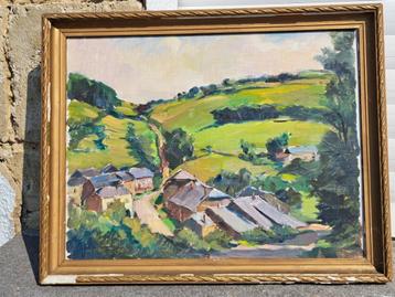 Huile sur toile cartone  signe Walter bossaerts beschikbaar voor biedingen