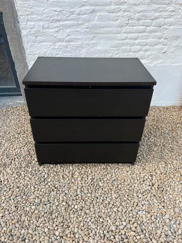 Commode Malm Ikea 3 tiroirs, 3 ou 4 tiroirs, 25 à 50 cm, Moins de 100 cm, Enlèvement
